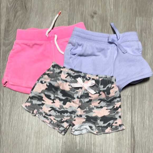 3/$20 Kids' Pink, Purple, and Camo Shorts Set - Picture 1 of 1